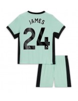 Chelsea Reece James #24 Alternativní dres pro děti 2023-24 Krátký Rukáv (+ trenýrky)